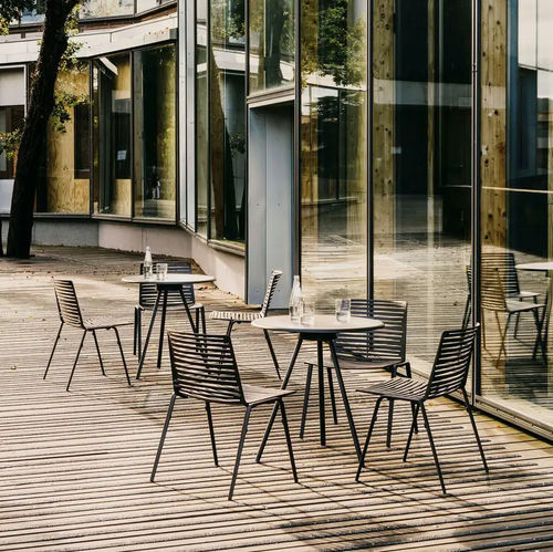 Moderner Stuhl - ZEBRA - FAST SPA - für Außenbereich / aus lackiertem Aluminium / Gestell aus gestrichenem Aluminium