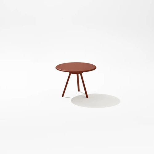 Moderner Couchtisch - ZEBRA  - FAST SPA - Iroko / aus lackiertem Aluminium / Feinsteinzeug