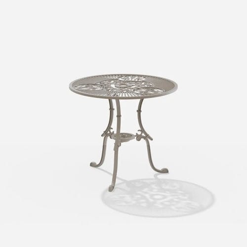 Klassischer Tisch - Narcisi - Omnia Selection - FAST SPA - aus lackiertem Aluminium / Gestell aus gestrichenem Aluminium / rund