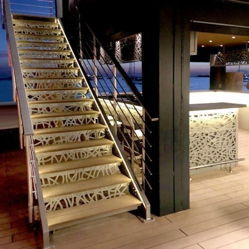 Aluminium-Dekorplatte - LACETS - FRANCE RESILLE - für Möbel / für abgehängte Decken / Wand