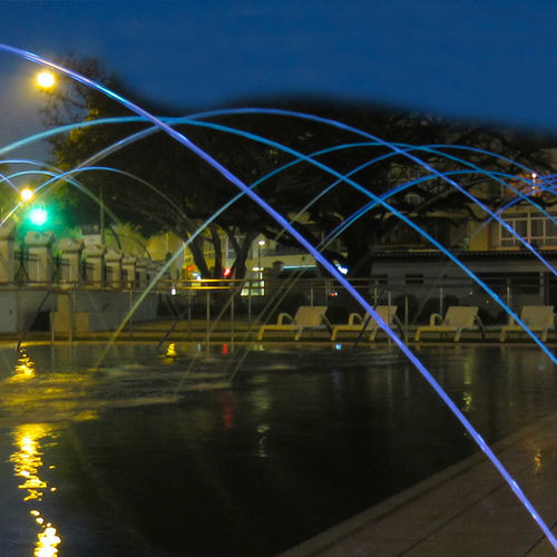 Fontäne für öffentliche Bereiche - LAMINAR - Lumiartecnia Internacional - für Aquapark / bodenstehend / Einbau