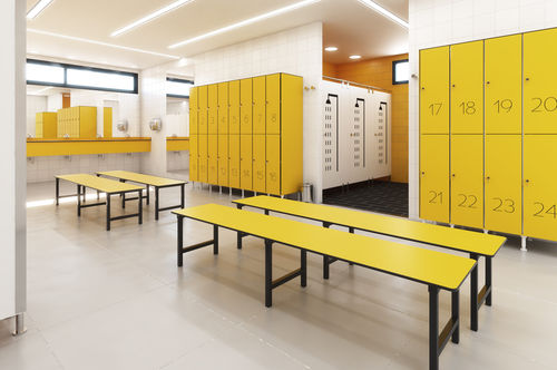 HPL-Garderobenschrank - Z - DINOR - Zahlen / für öffentliche Einrichtungen / für Sportanlage