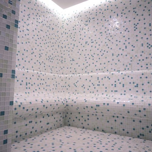 Türkisches Dampfbad - Juno Relax - Juno SPA Design & Manufacture - mit integrierter Dusche / gefliest / mit Musikanlage