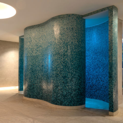 Therapeutische Dusche - Juno Experience - Juno SPA Design & Manufacture - gebogen / für Gewerbegebrauch
