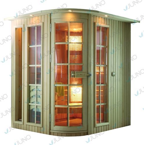 Elektrische Sauna - FIORE - Juno SPA Design & Manufacture - für Gewerbegebrauch / Holz / Hartglas