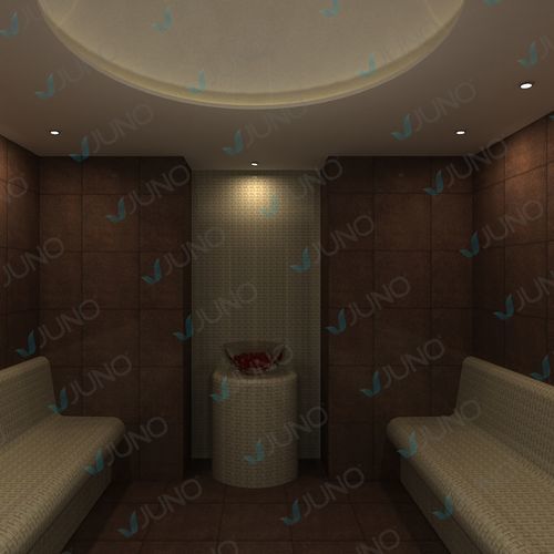 Türkisches Dampfbad - Juno SPA Design & Manufacture - mit Salz für Halotherapie / gefliest