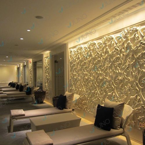 Moderne Bank - Juno SPA Design & Manufacture - Holz / ohne Rückenlehne / ohne Armlehnen