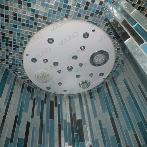 Seitliche Handdusche / Metall - Juno SPA Design & Manufacture - rund / weiß / für Hotels