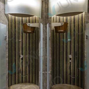 Erlebnisdusche - Juno SPA Design & Manufacture - Marmor / Verbundwerkstoff / Holz