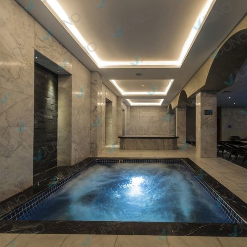 Rechteckiger Hot-Tub-Schwimmbecken - Juno SPA Design & Manufacture - Sechssitzer / Viersitzer / 7 Plätze