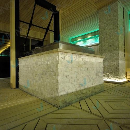Holz-Saunaofen - Juno SPA Design & Manufacture - bodenstehend / Keramik / Metall