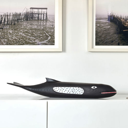 Esche-Skulptur - HOUSE WHALE - vitra - schwarz / Tier / modern