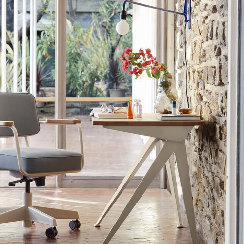 Bodenstehender Schreibtisch - COMPAS DIRECTION  - vitra - modern / Eiche / Massivholz
