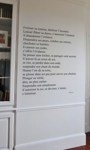 Text-Wandtattoo - S'INTIMISER - Mel et Kio