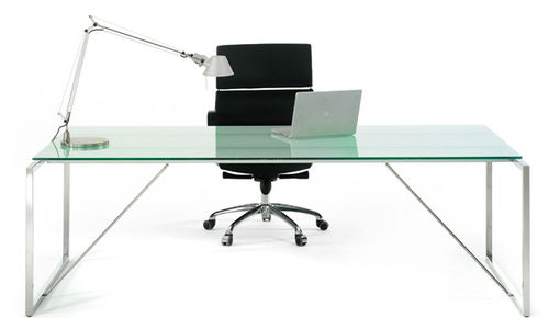 Chefschreibtisch - ERIA - ARIDI - modern / Metall / Glas