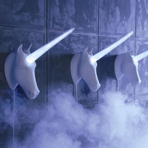 Wandleuchte / originelles Design - UNICORN - 22 22 EDITION DESIGN - für den Innenraum / Glas / Limoges-Porzellan