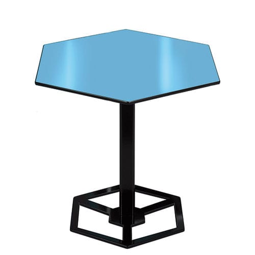 Moderner Tisch - ILLUSION - 22 22 EDITION DESIGN - Schmiedeeisen / polygonal / für Außenbereich