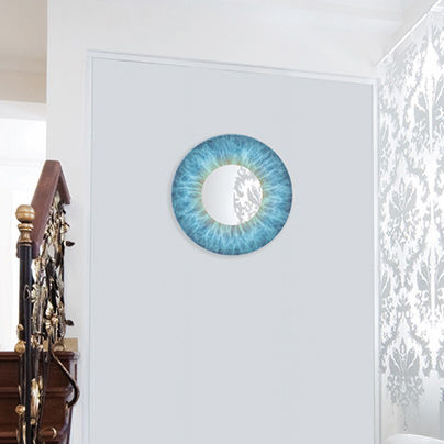 Wandmontierter Spiegel - MIRROR OF THE SOUL - 22 22 EDITION DESIGN - für Gewerbegebrauch / modern / rund