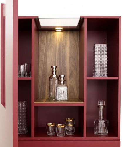 Modernes Regal - DOMINO 03 - Sudbrock - lackiertes Holz