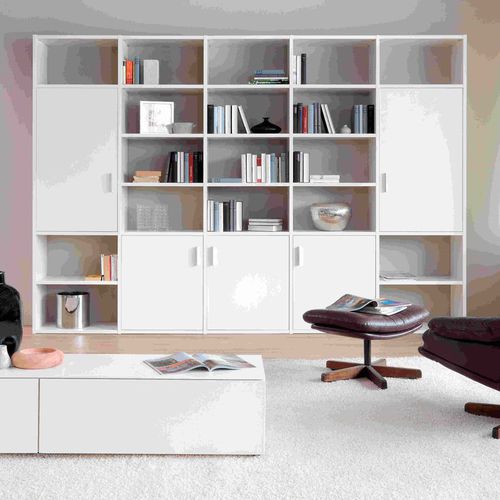 Modul-Bücherregal - SINUS 002  - Sudbrock - modern / Holz / lackiertes Holz
