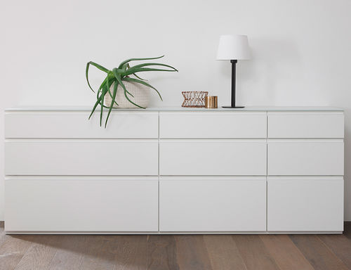 Modernes Sideboard - CUBO 031 - Sudbrock - lackiertes Holz / weiß