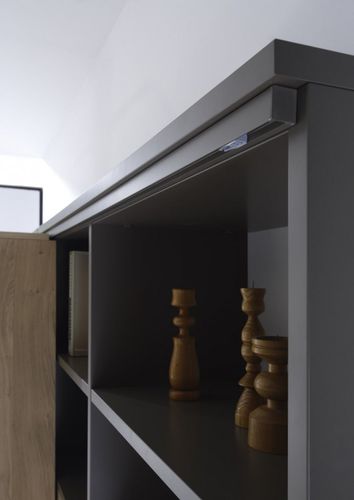 Moderne Wohnwand - SINUS 809 - Sudbrock - lackiertes Holz