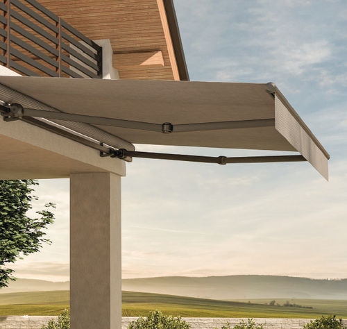 Kassettenmarkise - AREIA 6030 - HELLA - motorisiert / für Gewerbegebrauch / für Terrasse