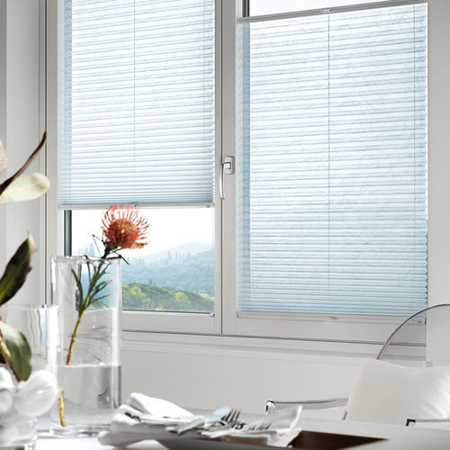 Faltjalousie - ALWAYS IN SHAPE - HELLA - für Fenster / Textil / für Gewerbegebrauch