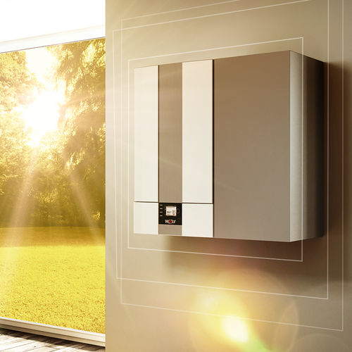 Gas-Heizkessel - CGW-2L - WOLF - mit Warmwasserbereiter / wandmontiert / Wohnbereich