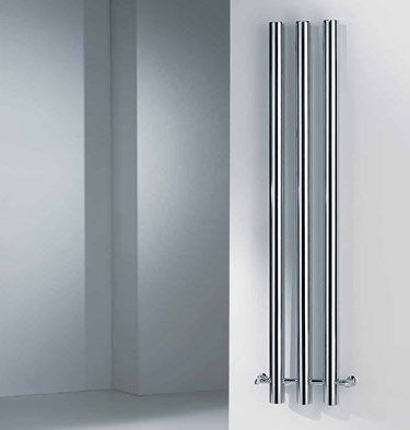 Heißwasser-Heizkörper - BAMBU' - BRANDONI - modern / Metall / Chrom