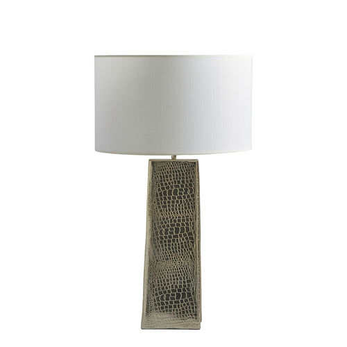 Tischlampe - ANTONIA - BLANC D'IVOIRE - Aluminium / klassisch / mit Kabel