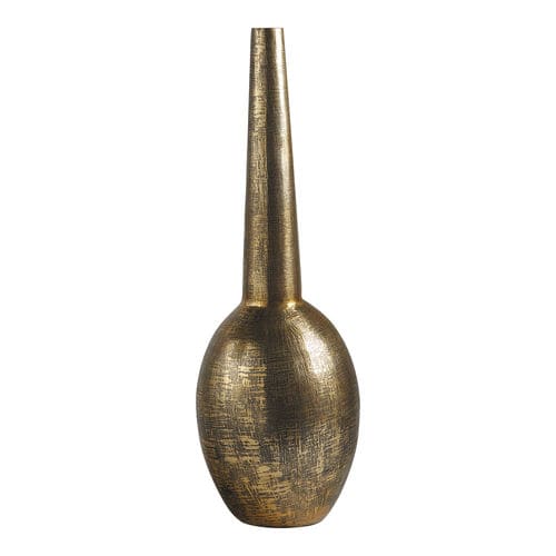 Klassische Vase - DELANO - BLANC D'IVOIRE - Aluminium / Messing / handgefertigt