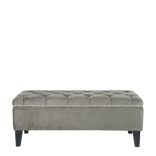 Klassische Polsterbank - ARTHUR - BLANC D'IVOIRE - Schaumstoff / Polyester / Gestell aus Birke