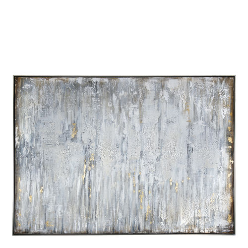 Acrylgemälde - WHITE CLOUD  - BLANC D'IVOIRE - Holz / abstrakt / für Büro