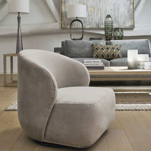 Moderner Sessel - LISETTE - BLANC D'IVOIRE - Baumwolle / Schaumstoff / Synthetikfaser