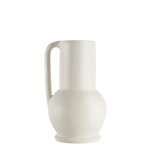 Klassische Vase - TERRA - BLANC D'IVOIRE - Keramik / handgefertigt / weiß
