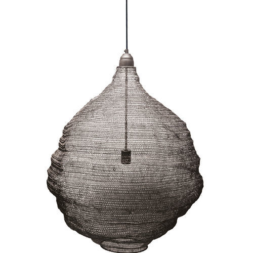 Hängelampe - TRESSAGE - BLANC D'IVOIRE - Eisen / modern / mit Kabel