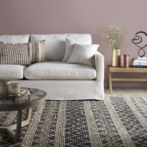 Modernes Sofa - ANGIE - BLANC D'IVOIRE - Leinen / Polyester / Synthetikfaser