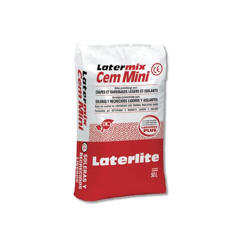 Leichtgewichtiger Beton - LATERMIX CEM MINI - Laterlite s.p.a. - aus Blähton / Akustik / isolierend