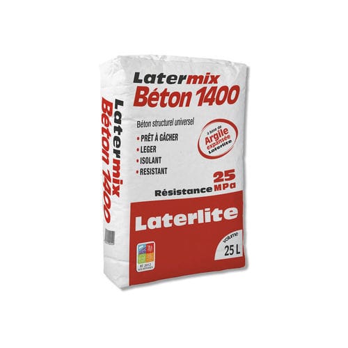 Leichtgewichtiger Beton - LATERMIX 1400 - Laterlite s.p.a. - Struktur / Kies / aus Blähton