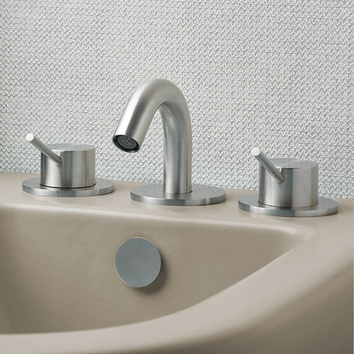 Bidet-Zweigriffmischer - CORSIVO 11890 - MINA Rubinetterie - Aufsatz / Edelstahl / für Badezimmer