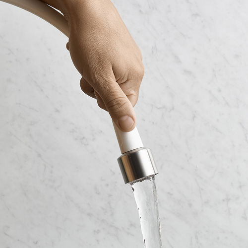 Runde Handdusche - SHOWER 0200 - MINA Rubinetterie - Edelstahl / modern / Chromoberfläche