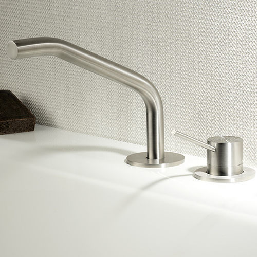 Edelstahl-Wannenset - CORSIVO 11491 - MINA Rubinetterie - im Bereich / modern / 2-Loch