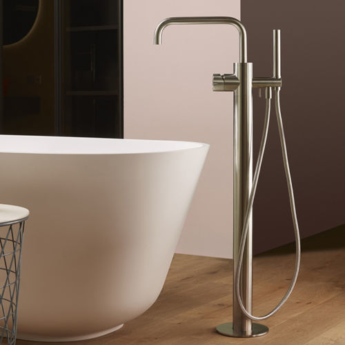 Einhebelmischer für Badewanne - SYNTH 4780700XT - MINA Rubinetterie - freistehend / Edelstahl / für Badezimmer