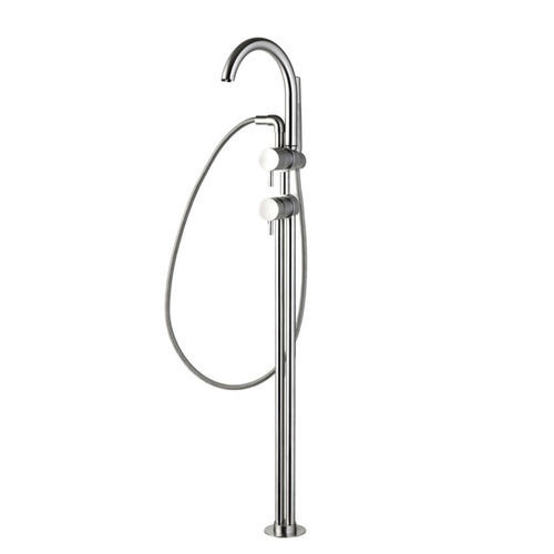 Einhebelmischer für Badewanne - GIOTTO G29950400T - MINA Rubinetterie - bodenstehend / Edelstahl / für Badezimmer