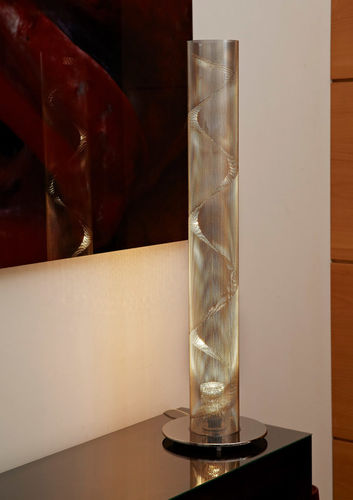 Tischlampe - SMALL SPIRAL N°3 - Vidé Creation Paris - Aluminium / Stahl / polierter Edelstahl