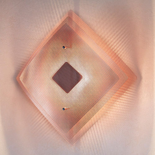 Moderne Wandleuchte - ECLIPSE N°8A - Vidé Creation Paris - für den Innenraum / polierter Edelstahl / quadratisch