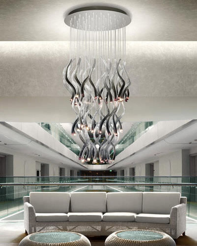 Moderner Kronleuchter - PLIET - Carlesso - Glas / geblasenes Glas / LED
