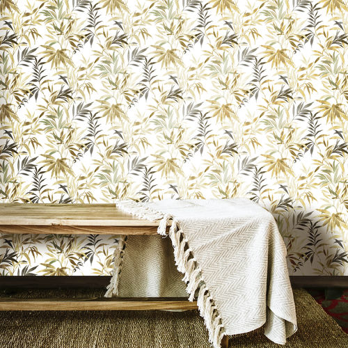 Moderne Tapete - AMAZZONIA - Parato - Blumenmotiv / Damast-Motiv / bedruckt