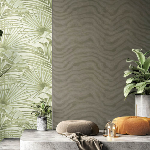 Moderne Tapete - AURA : MOIRE - Parato - Vinyl / Motiv / grau